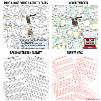 Progressives Activity Packet, Progressives Choice Board, Print & Digital Google - preview 2