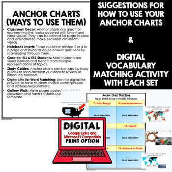 Landforms & Waterways  Anchor Charts (World Geography Anchor Charts) - preview 3