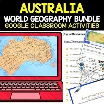 Australia Geography Bundle | World Geography Activities Print & Digital - preview 4