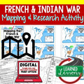 French and Indian War Map Activity and Research, Mapping the French & Indian War - preview 1