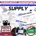 Supply Guided Notes & PowerPoint, Economic Notes, Digital Learning - preview 1