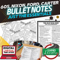 1960s Era of Social Change Outline Notes, 1960s Bullet Notes, Unit Review - preview 1