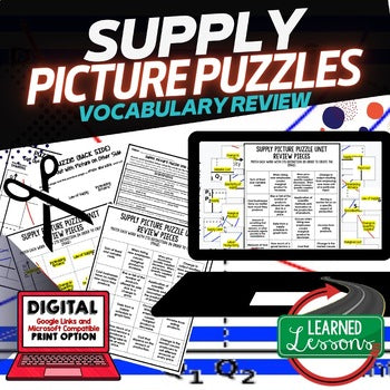 Supply Activity Picture Puzzle, Economics Curriculum - preview 1