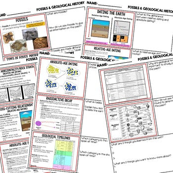 Fossils Warm Ups & Bell Ringers, NGSS Science Warm Ups - preview 2