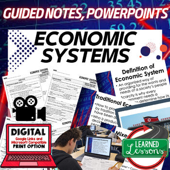 Economic Systems Guided Notes | Economics PowerPoint | Google Slides - preview 1