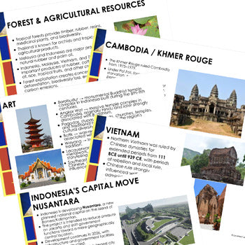 Southeast Asia Guided Notes & PowerPoints, World Geography Guided Notes - preview 4