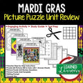 MARDI GRAS Activity Picture Puzzle Louisiana History Activity - preview 1
