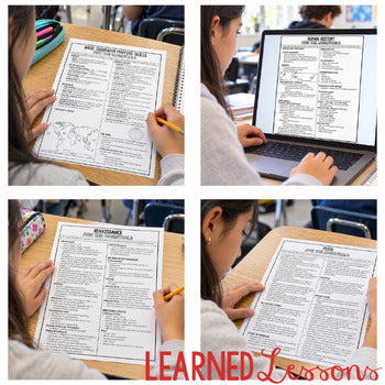 RENAISSANCE Outline Notes, Renaissance Bullet Notes, Unit Review, Test Prep - preview 4