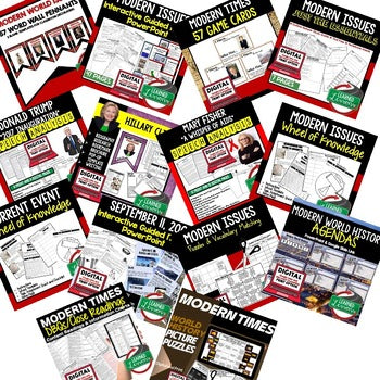 Modern World History Bundle | Print & Digital Curriculum Activities - preview 2