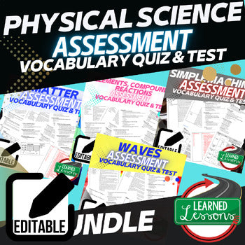Types of Energy Assessments, Test, Quiz, Physical Science Assessments - preview 3