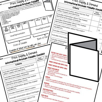 Price, Supply, & Demand Activity Foldable, Economics Curriculum - preview 2