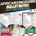 AFRICAN KINGDOMS Outline Notes, African Kingdoms Bullet Notes, Test Prep - preview 1