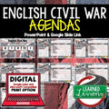 English Civil War Agenda PowerPoint & Google Slides Agenda - preview 1