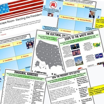 Electing the President Digital Escape Room, Breakout Room, Google - preview 2