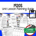 1920s Lesson Plan Guide, American History BACK TO SCHOOL - preview 1