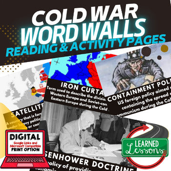 Cold War Word Wall Activity Pages U.S. History Word Wall FREE - preview 1