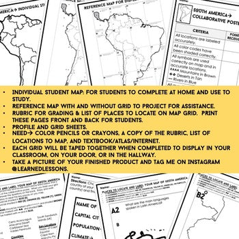 South America Collaborative Poster, Mapping South America Mapping Activity - preview 3