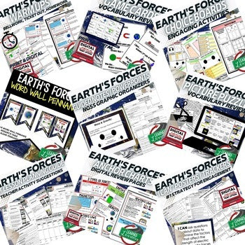 Earth's Forces Bundle | Earth Science Curriculum | NGSS Print & Digital - preview 2