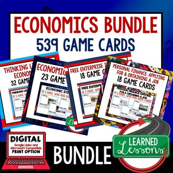 Demand GAME CARDS, Economics test Prep, Economics Activity - preview 4