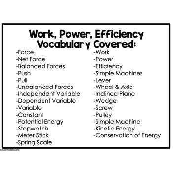 Simple Machines Game Cards, Test Prep, Physical Science Vocabulary Activity - preview 3