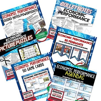 Economic Performance Bundle | Economics Activities | Print & Google - preview 2