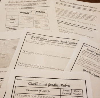 Ancient Greece Activity, Ancient Greece DBQ, Google and Print - preview 3