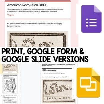 American History DBQ Activities, Primary & Secondary Sources BUNDLE - preview 3