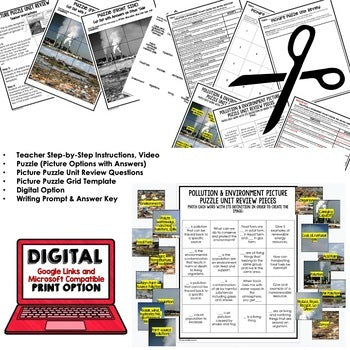 ENERGY USE Activity Picture Puzzle Physical Science Activity Vocabulary - preview 3