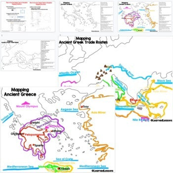 Ancient Greece Map Activity, Mapping Ancient Greece PRINT & DIGITAL - preview 4
