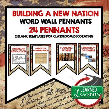 Civics Building a New Nation Word Wall Civics Word Wall - preview 1