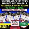 U.S. Presidents Mapping & Research Bundle | American History Activities - preview 1
