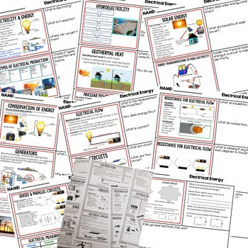 Electrical Energy Warm Ups & Bell Ringers, NGSS Science Warm Ups - preview 2