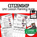 Citizenship Lesson Plan Guide Civics Government Back To School - preview 1
