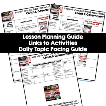 Interest Groups, Public Opinion Lesson Plan Guide Civics Government - preview 2