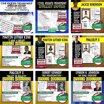 Civil Rights Movement Bundle | U.S. History Activities | Print & Digital - preview 3