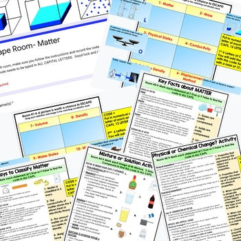 Physical Science Digital Escape Rooms, Science Activity Test Prep BUNDLE - preview 3