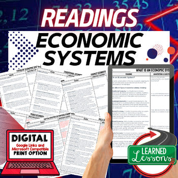 Economic Systems DBQ Reading Comprehension Passages and Questions Google - preview 1