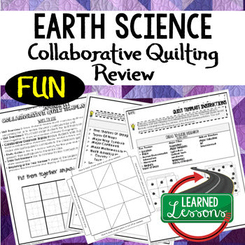 Earth Science Collaborative Quilt, Classroom Display, Collaborative Poster - preview 1