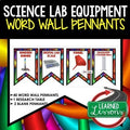 Science Lab Equipment Word Wall Pennants  Earth Science Word Wall - preview 1