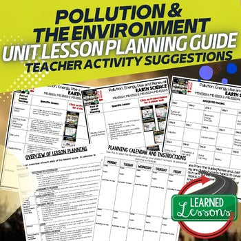 Pollution & Energy Use Lesson Plan Guide | NGSS | Earth Science Lesson Plans - preview 1