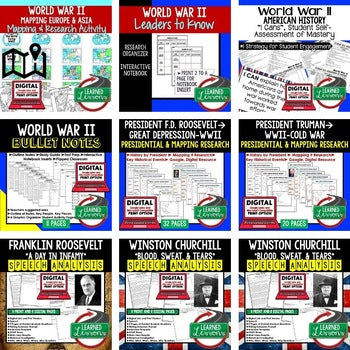 World War II Activities Bundle | WWII Print & Digital Lessons for U.S. History - preview 3