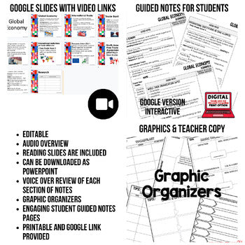 Global Economy Guided Notes & PowerPoint, Economics Guided Notes - preview 2