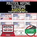 Politics, Voting, Elections Agenda PowerPoint & Google Slides Civics Agenda - preview 1