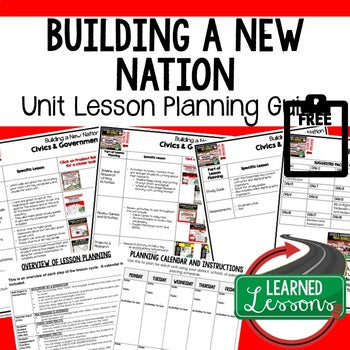 New Nation Lesson Plan Guide Civics Government Back To School - preview 1