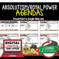 Royal Power | Absolutism Agenda PowerPoint & Google Slides Agenda - preview 1