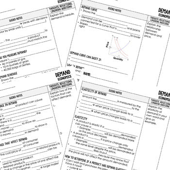 Demand Guided Notes & PowerPoint, Economic Notes, Digital Learning - preview 4