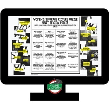 Women's Suffrage Activity Picture Puzzle US History Curriculum - preview 3