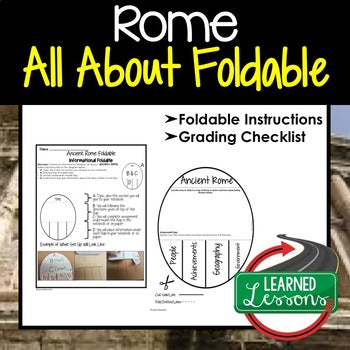 ROME Activity, All About Foldable (Interactive Notebook) - preview 1