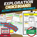 World History Explorers Choice Board Activities | Reading Comprehension & Google - preview 1