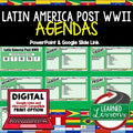 Latin America Post WWII Agenda PowerPoint & Google Slides Agenda World History - preview 1